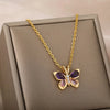 Y2K butterfly necklace-Y2k station