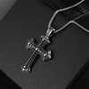 Goth cross necklace-Y2k station