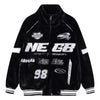 Black and white racer jacket - Y2k station