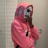 Pink Full Zip Hoodie - Y2k station