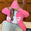 Pink Full Zip Hoodie - Y2k station