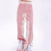 Pink Y2K pants - Y2k station