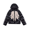 Skeleton Puffer Jacket - Y2k station