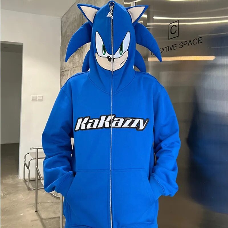 Sonic hoodie with spikes - Y2k station