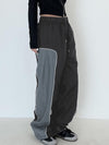 Wide Leg Parachute Pants - Y2k station