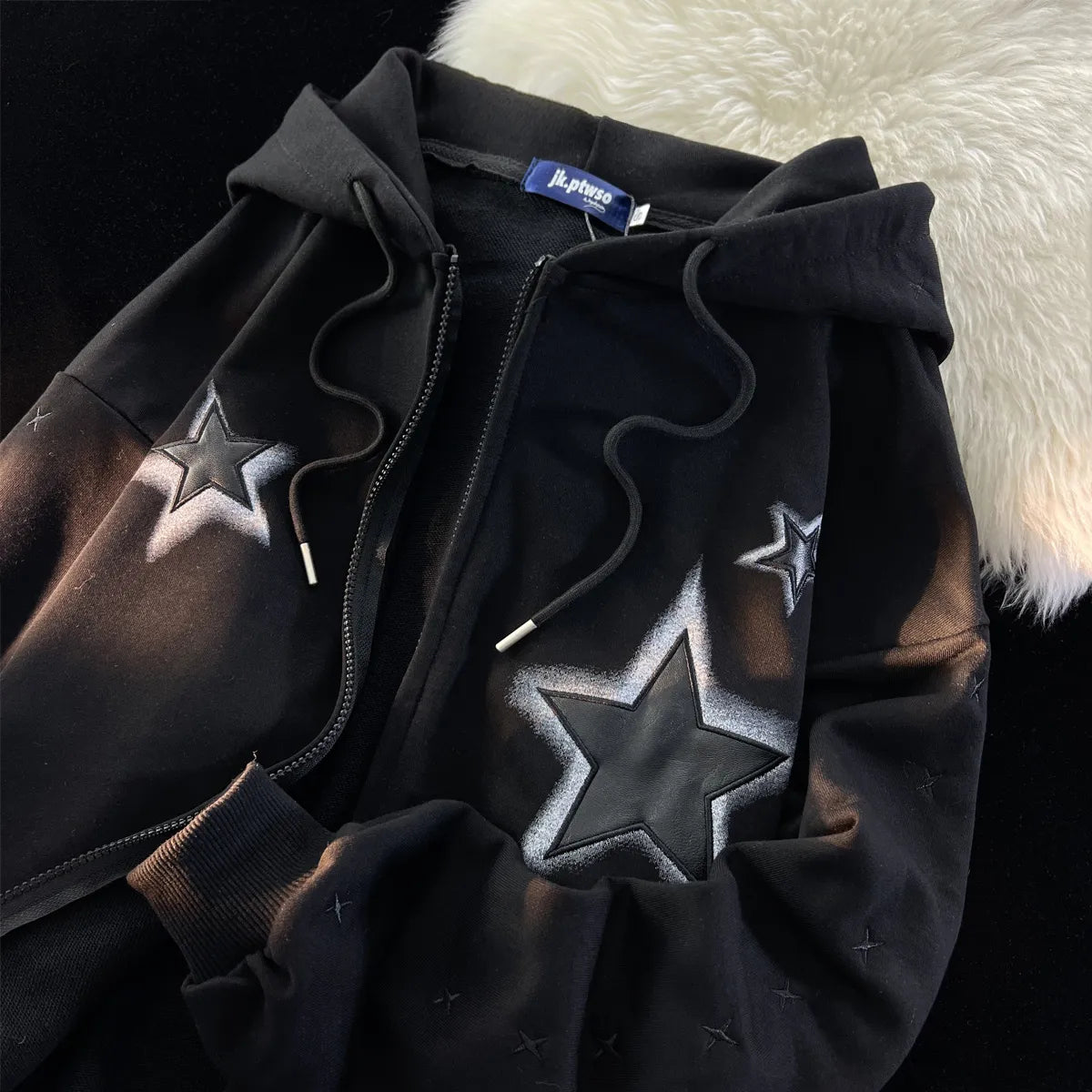 Y2K star hoodie