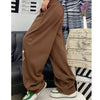 Brown Track Pants-Y2k station