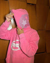 Pink Full Zip Hoodie-Y2k station