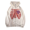 Skeleton Jacket With Heart-Y2k station